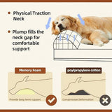 Hawkmar Orthopedic Dog Bed with Memory Foam Support for Large Breeds