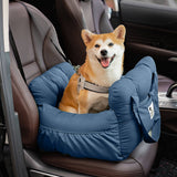 Nestara | Dog Car Seat Bed Cotton with Adjustable Safety Harness, 8 Colors