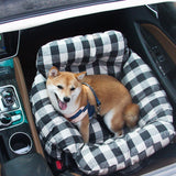 Nestara | Dog Car Seat Bed Cotton with Adjustable Safety Harness, 8 Colors