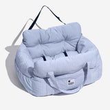 Nestara | Dog Car Seat Bed Cotton with Adjustable Safety Harness, 8 Colors