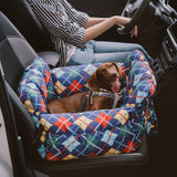 Nestara | Dog Car Seat Bed Cotton with Adjustable Safety Harness, 8 Colors