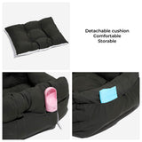 Nestara | Dog Car Seat Bed Cotton with Adjustable Safety Harness, 8 Colors
