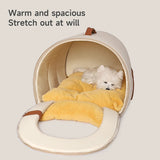 Nestara | Dog Bed Self-Warming Enclosed Washable for Small Dogs