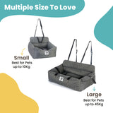 Pawtastic | Dog Car Seat Breathable Machine Washable Adjustable Fit
