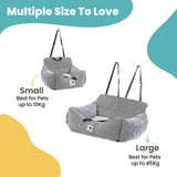Pawtastic | Dog Car Seat Breathable Machine Washable Adjustable Fit