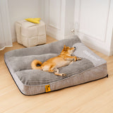 Velkora | Dog Bed Orthopedic Memory Foam with Raised Headrest, XL to 3XL