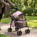 Barklow Dog Cat Stroller lifestyle image 1