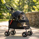 Barklow Dog Cat Stroller lifestyle image 2